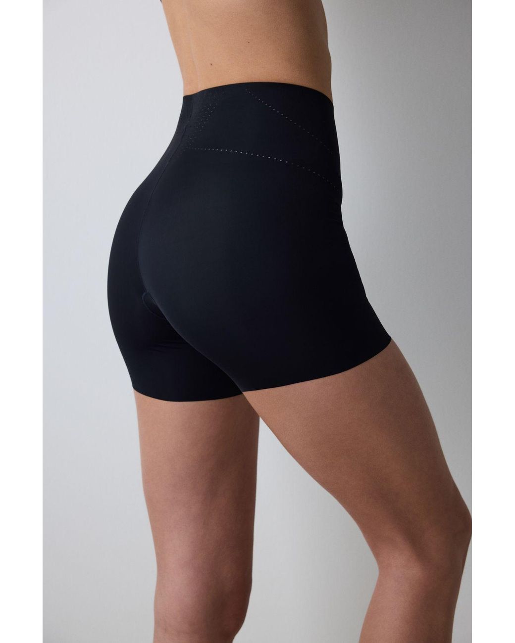 Penti Black High-Waist Knitted Shapewear Shorts