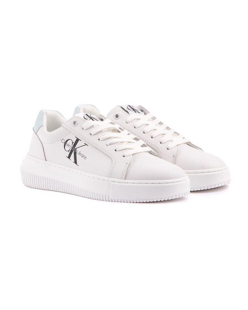 Calvin Klein White Chunky Cupsole Trainers