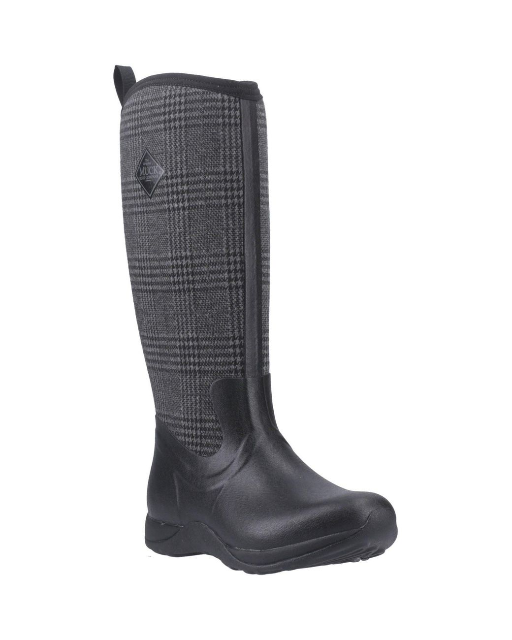 Muck Boot Black Arctic Adventure Rubber /Plaid Winter Knee High