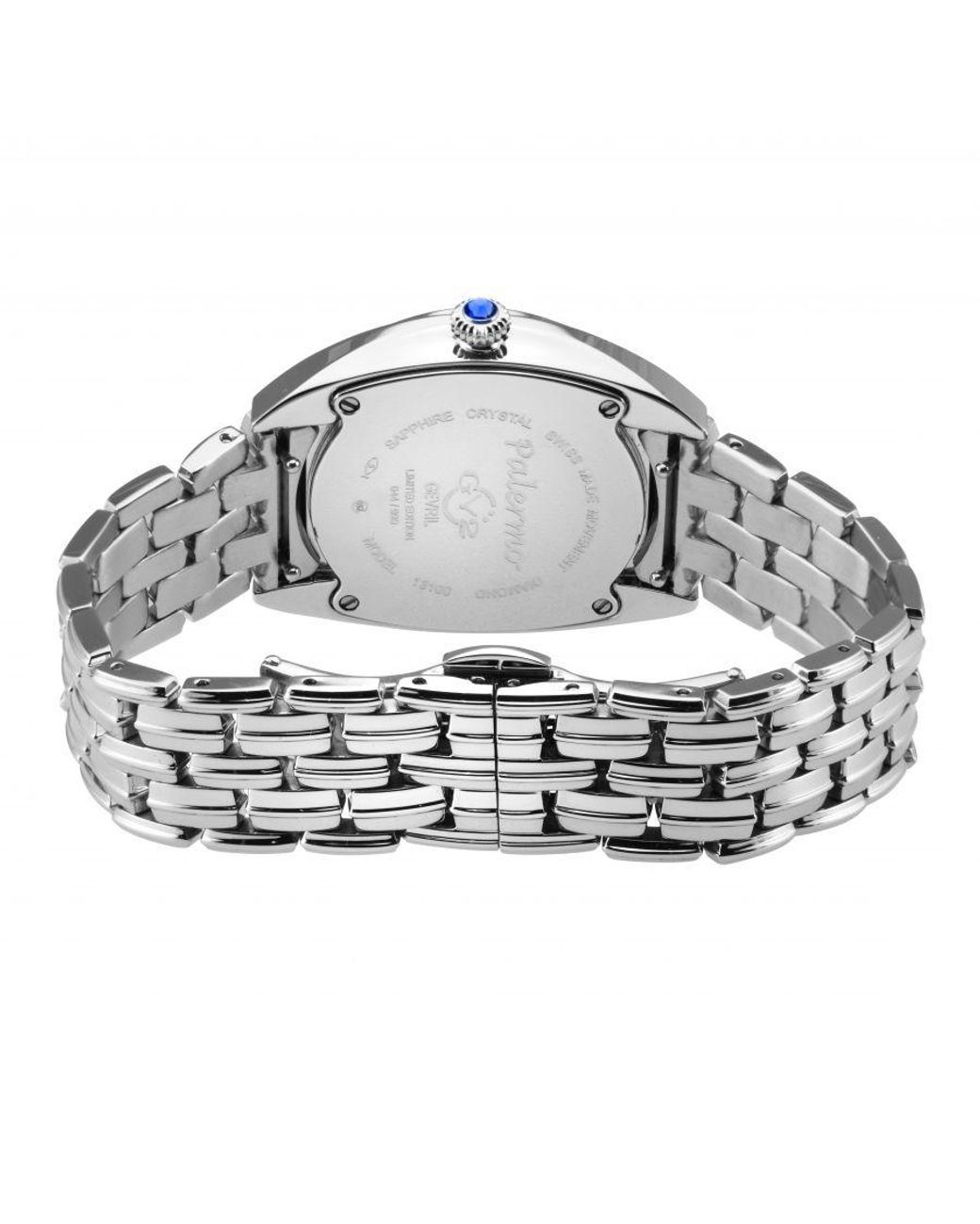 Gv2 Gray Palermo Diamond Swiss Quartz Mop Dial Watch