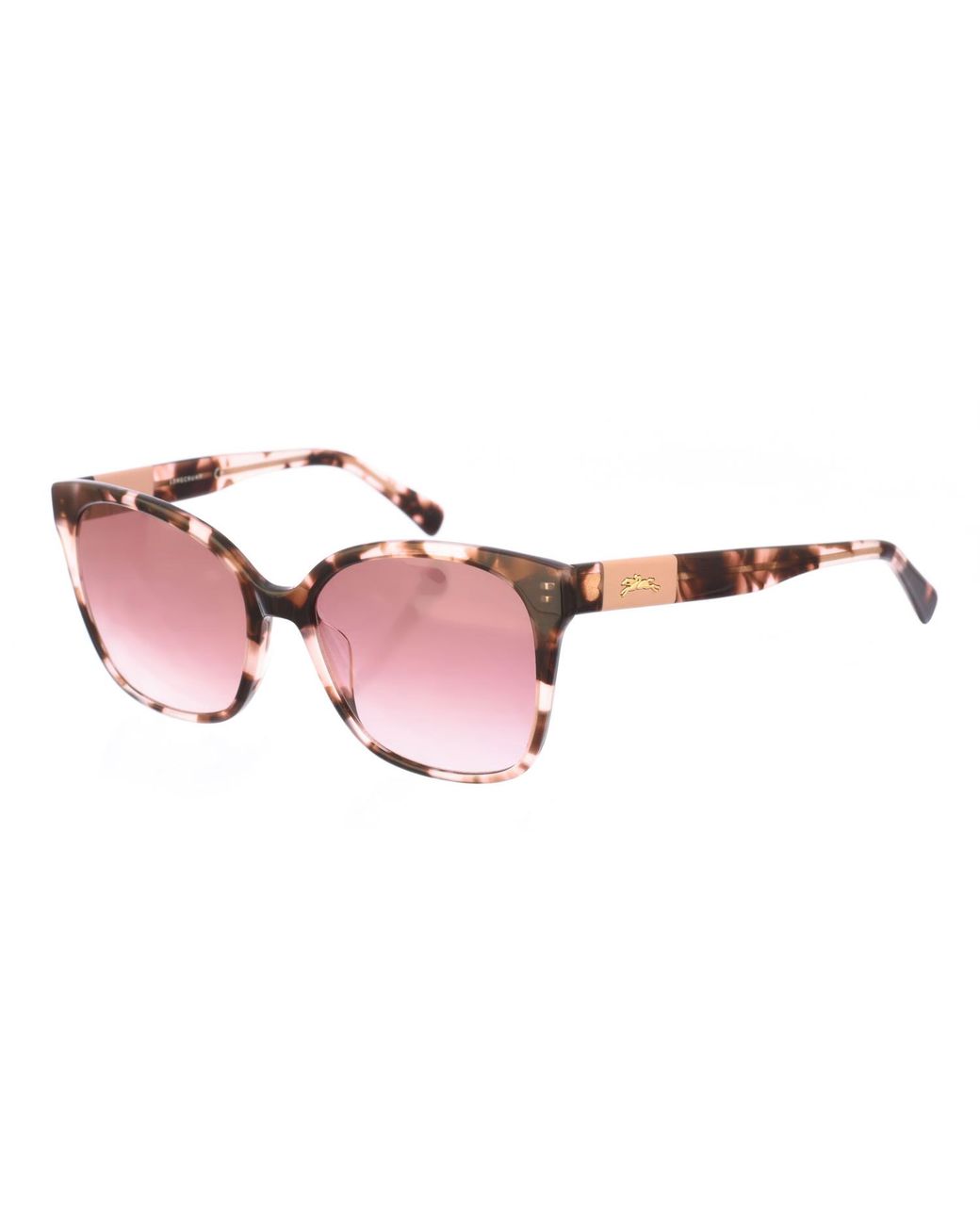 Longchamp Pink Lo657S Butterfly Shaped Acetate Sunglasses