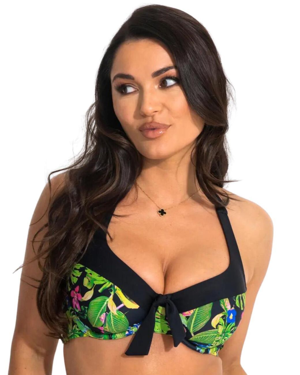 Pour Moi Green 29501 St Lucia Halter Bikini Top