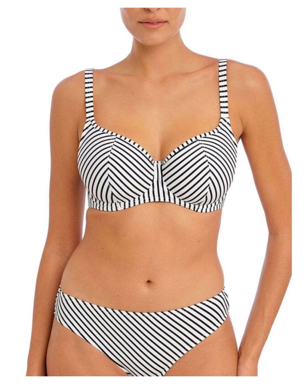 Freya White Jewel Cove Sweetheart Bikini Top