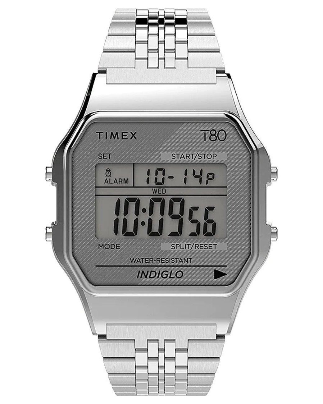 Timex Gray T80 Watch Tw2R79300 Stainless Steel