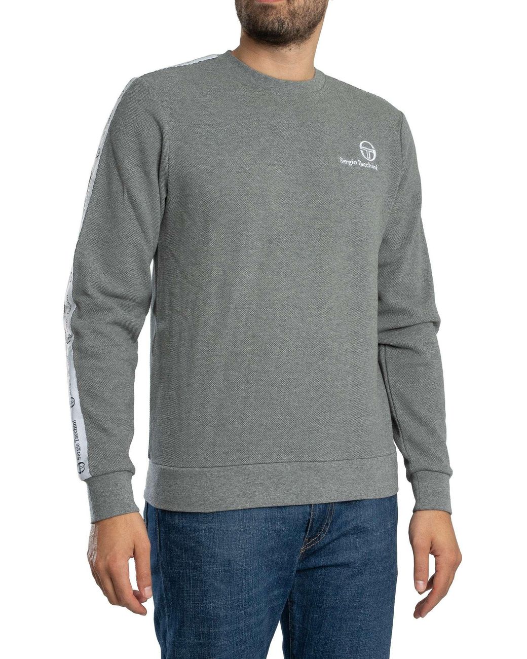 Sergio Tacchini Gray Delman Sweatshirt for men