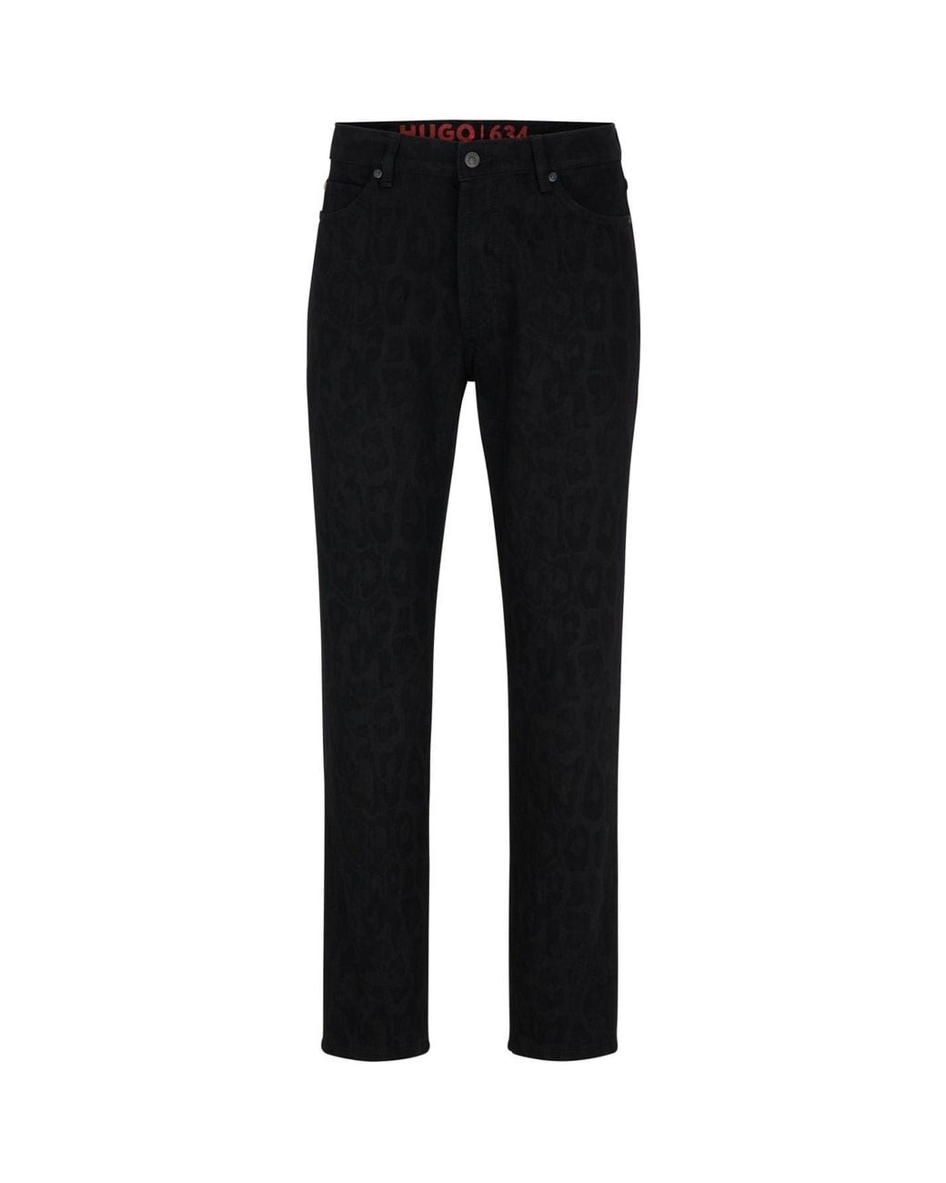 HUGO Black Five Pocket Design Slim Fit Jeans for men