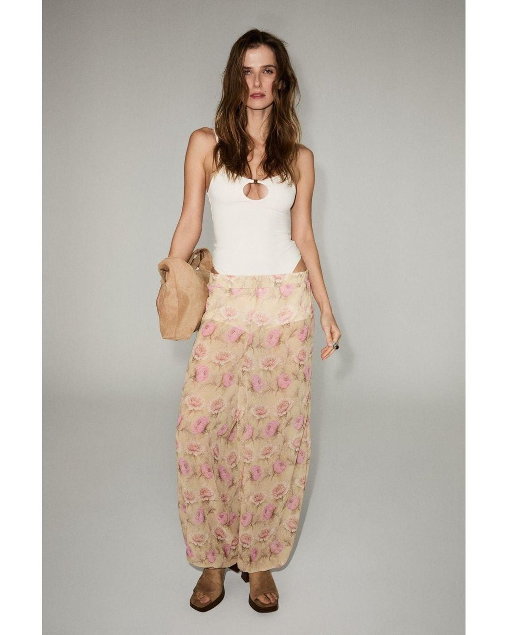 Grimelange Natural Leopard Elastic-Waist Hareem Pants