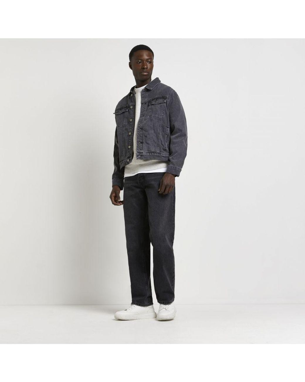 River island deals white denim jacket