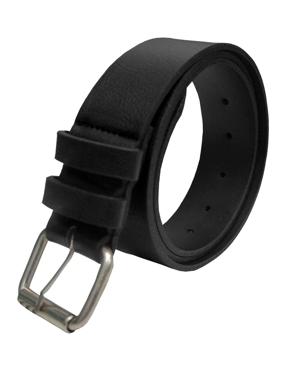 Kruze By Enzo Black Leather Belt for men