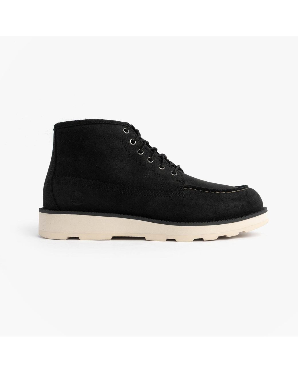 Timberland Black Britton Mills Mid Chukka Boots Suede for men