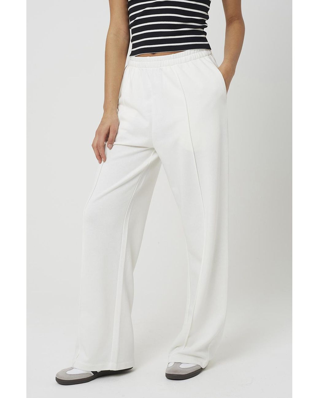 Brave Soul Black Jersey Jogger With Seam Detail