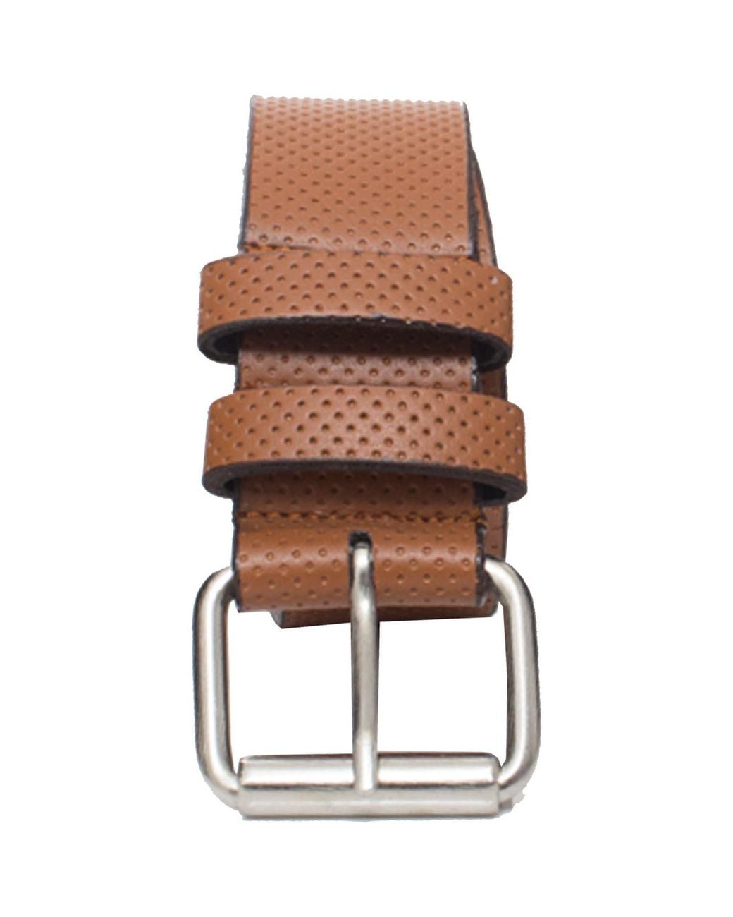 Kruze By Enzo Brown Embossed Leather Belt for men