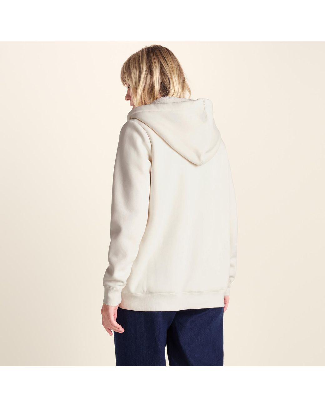 TOG24 Blue Bradshaw Supersoft Sherpa Lined Zip Hoodie