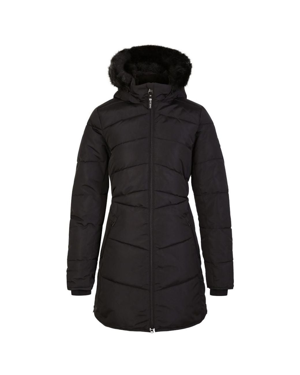 Dare 2b Black Striking Iii Waterproof Padded Parka Coat