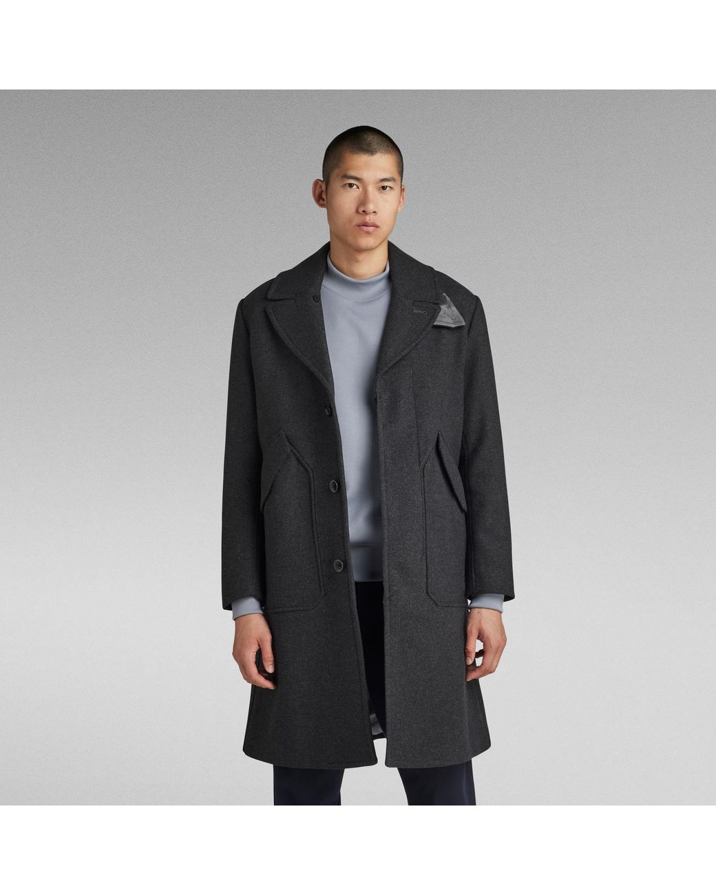 G-Star RAW Wool Coat G Star Raw Men's Wool 3/4 Trench Coat