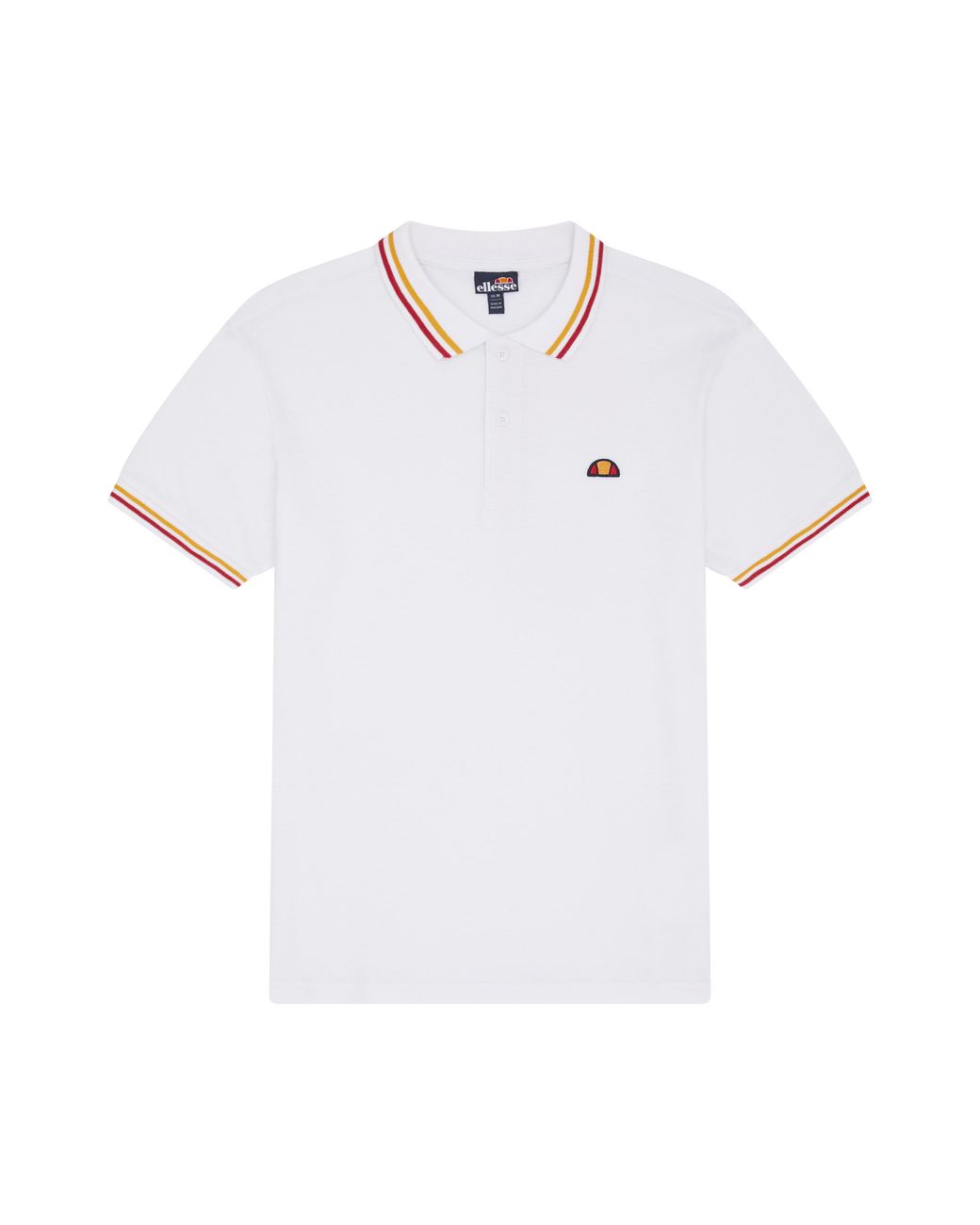 Ellesse White Rooks Polo Shirt for men