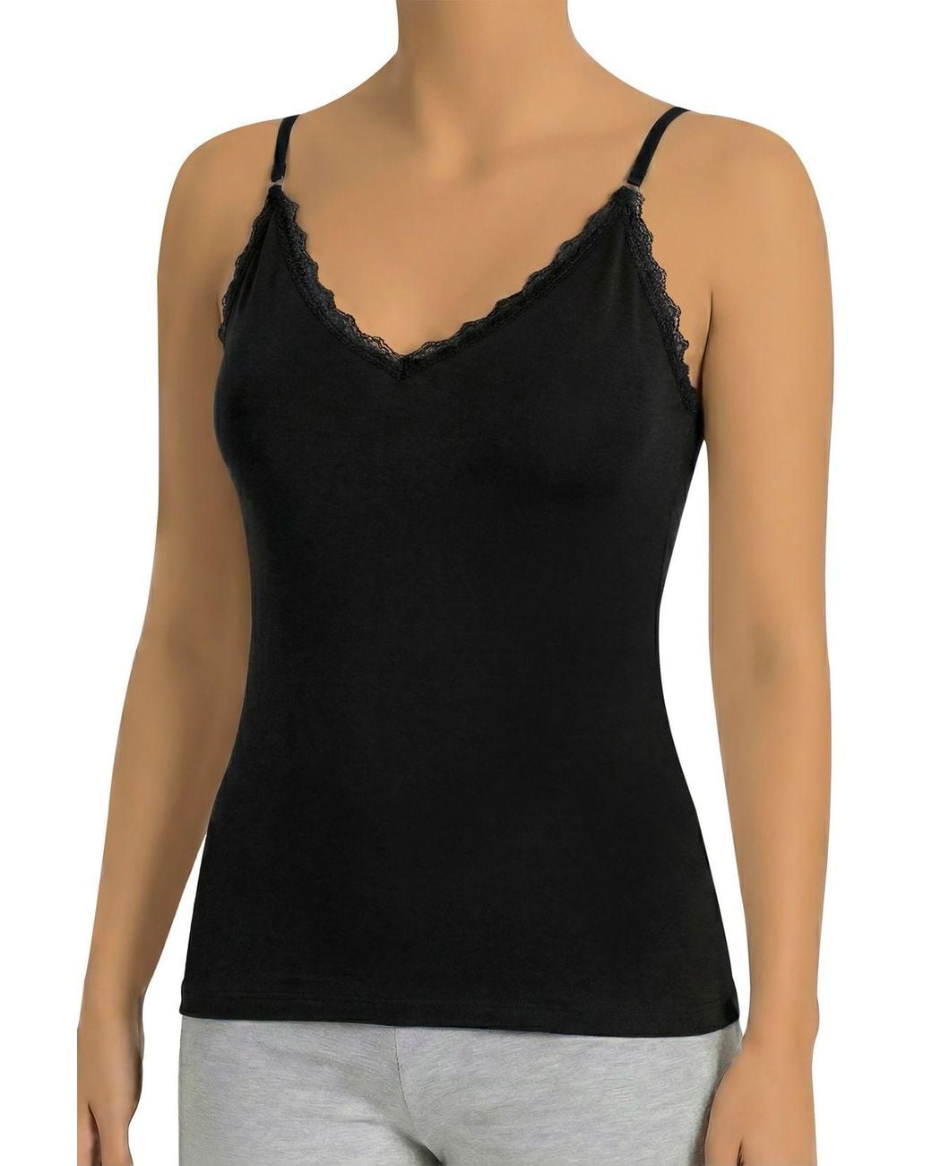 Öts Black Fitted Tank Top