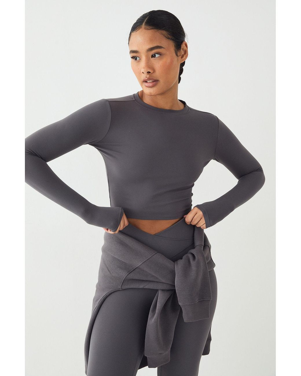 DSGN Studio Multicolor Sculpt Long Sleeve Top