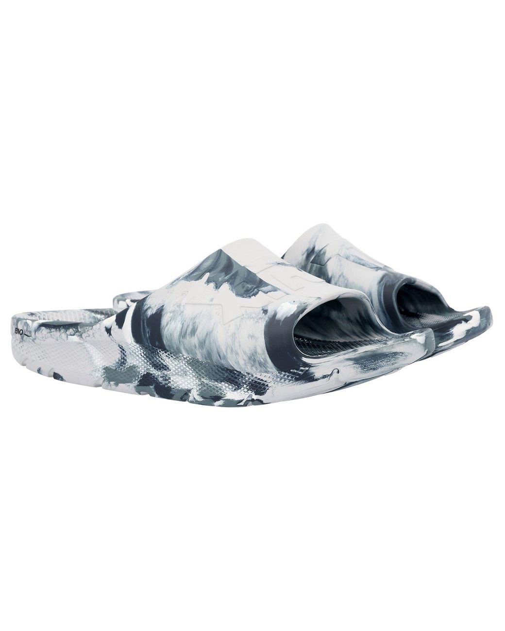 XtraTuf Blue Apres Fish Synthetic Stormy Slides for men