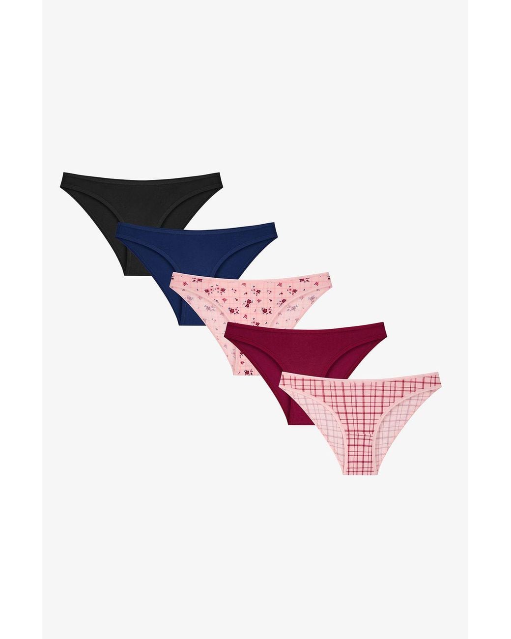 Penti Pink Daisy Check Plaid Briefs