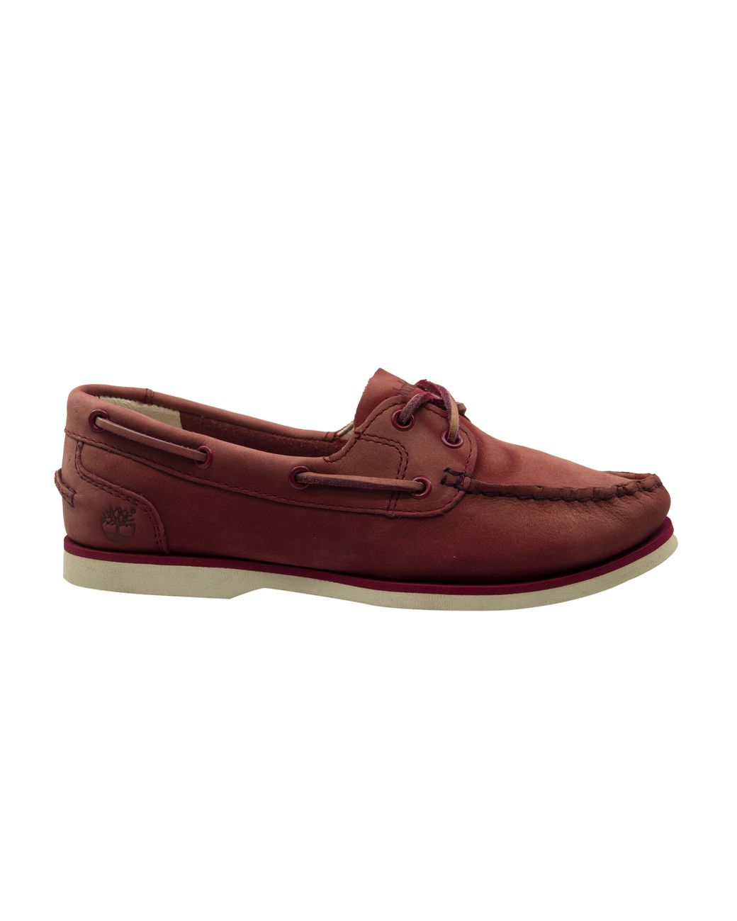 Timberland Red Classic Boat Unlined Leather Lace Up Shoes A14Dv Leather (Archived)