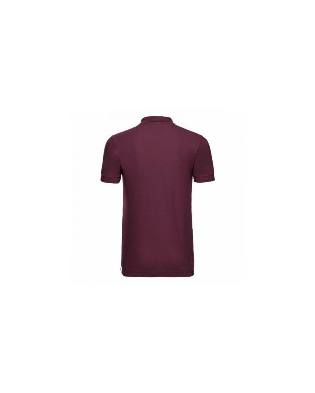 Russell Purple Stretch Short Sleeve Polo Shirt for men