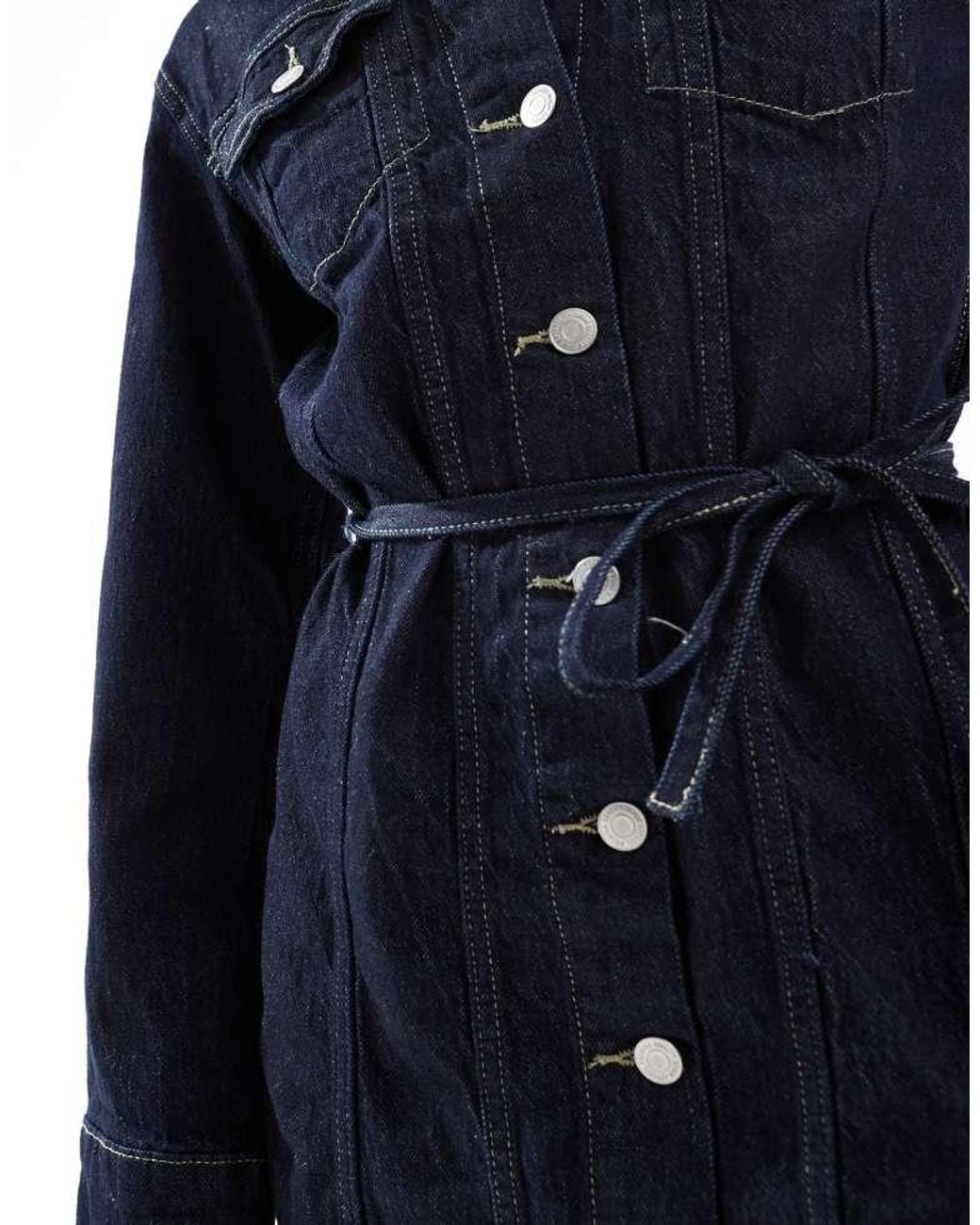 Vero Moda Blue Buttondown Denim Mini Dress
