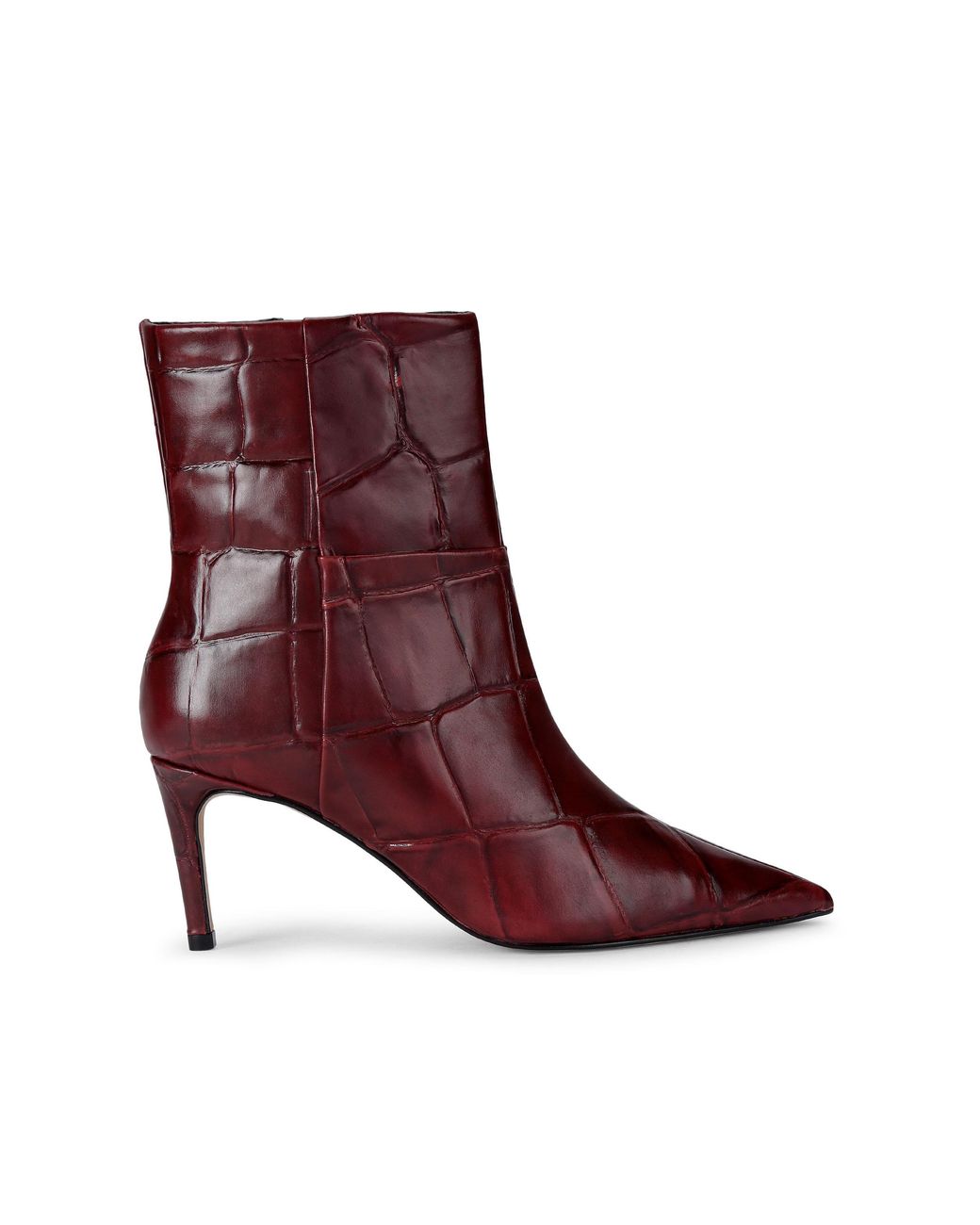 KG by Kurt Geiger Brown Leather Strict Ankle Boots