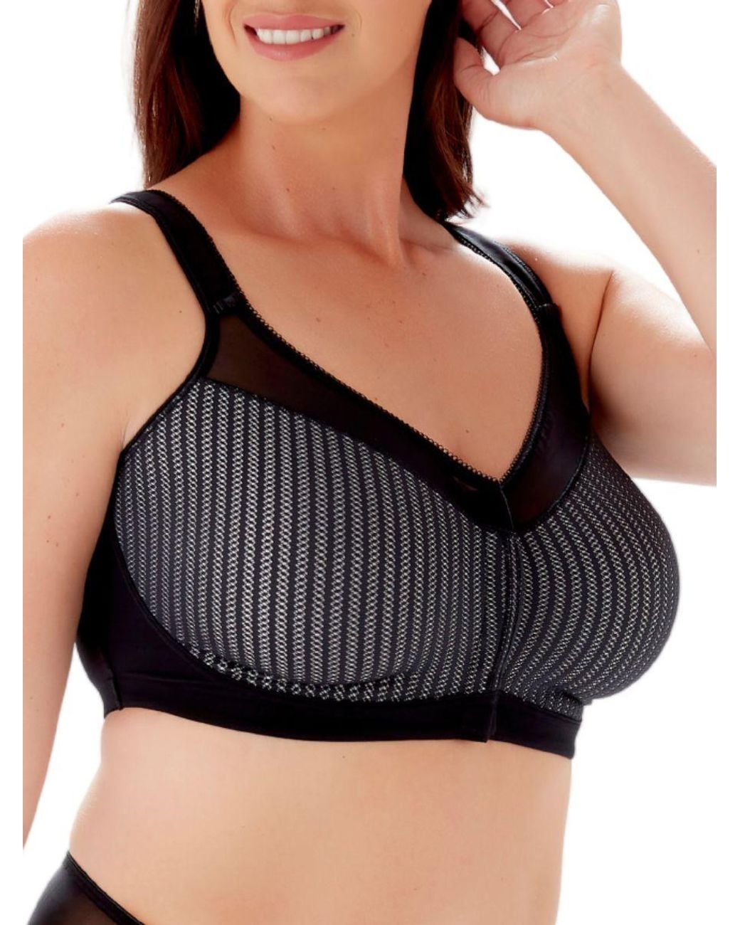 Berlei Black Beauty Stripe Front Fastening Bra