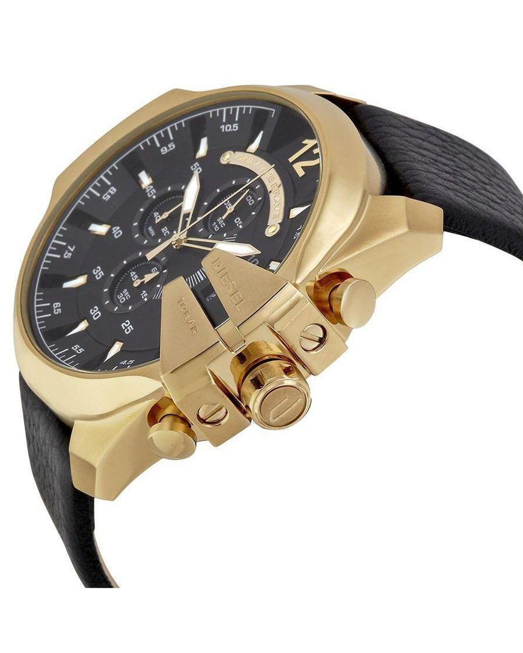DIESEL Metallic Mega Chief Chronograph Watch Dz4344 for men