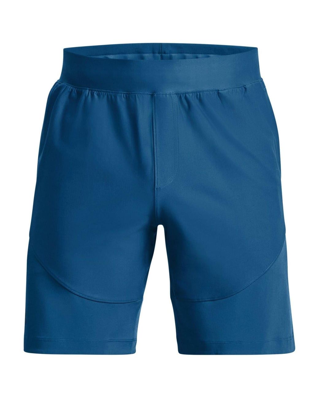 Under Armour Blue Unstp Hybrid Athletic Shorts for men