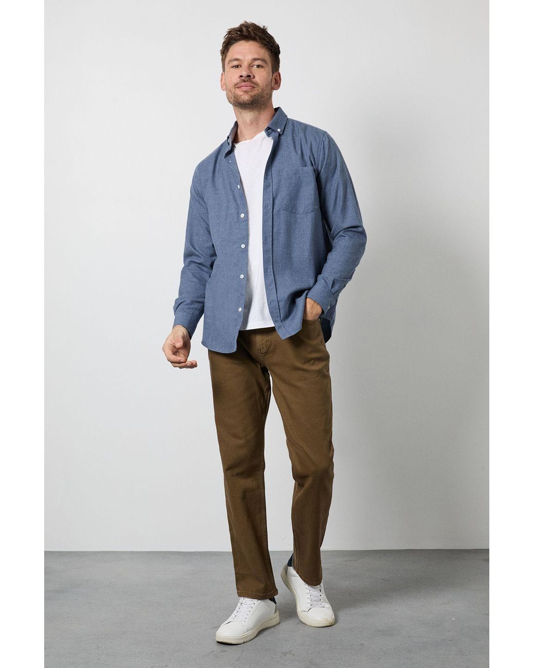MAINE Blue Tobacco Straight Fit Jeans for men