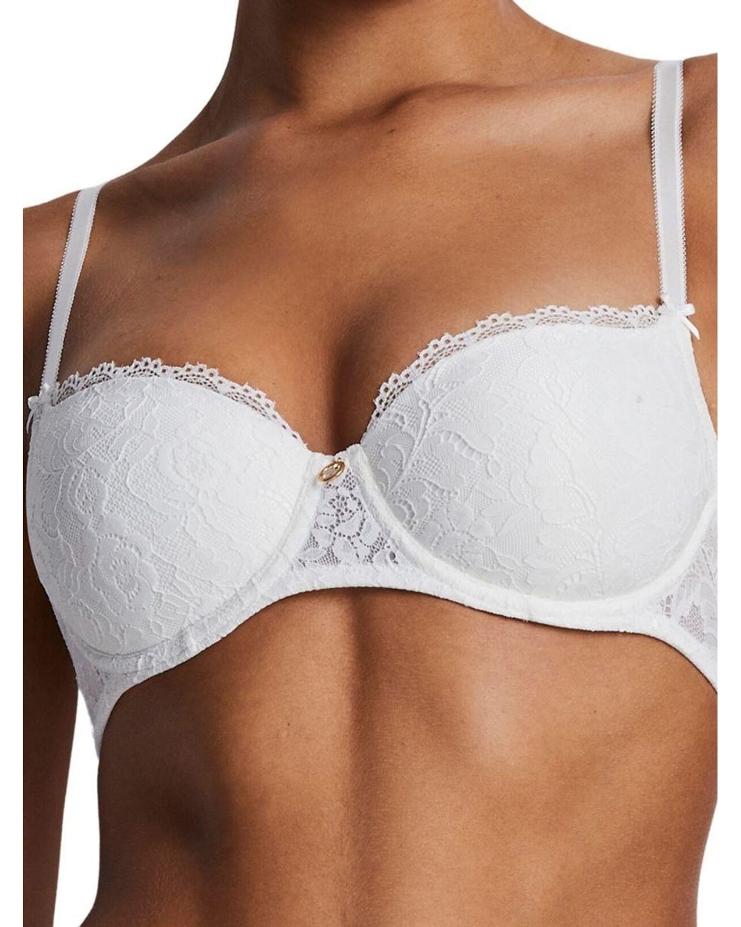 Aubade White Rosessence Care Half Cup Bra