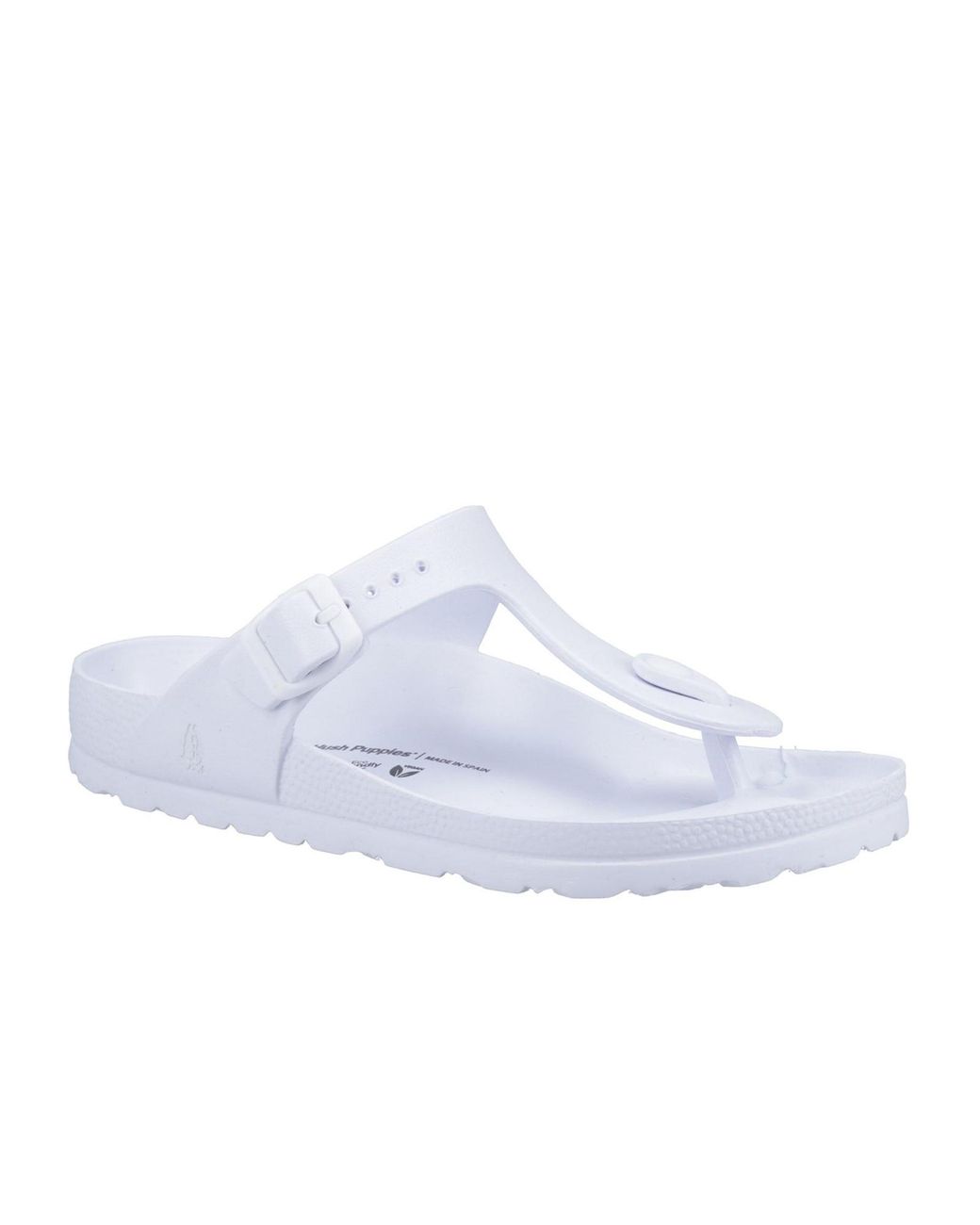 Hush Puppies Black Lizzie Toe-Post Sandals
