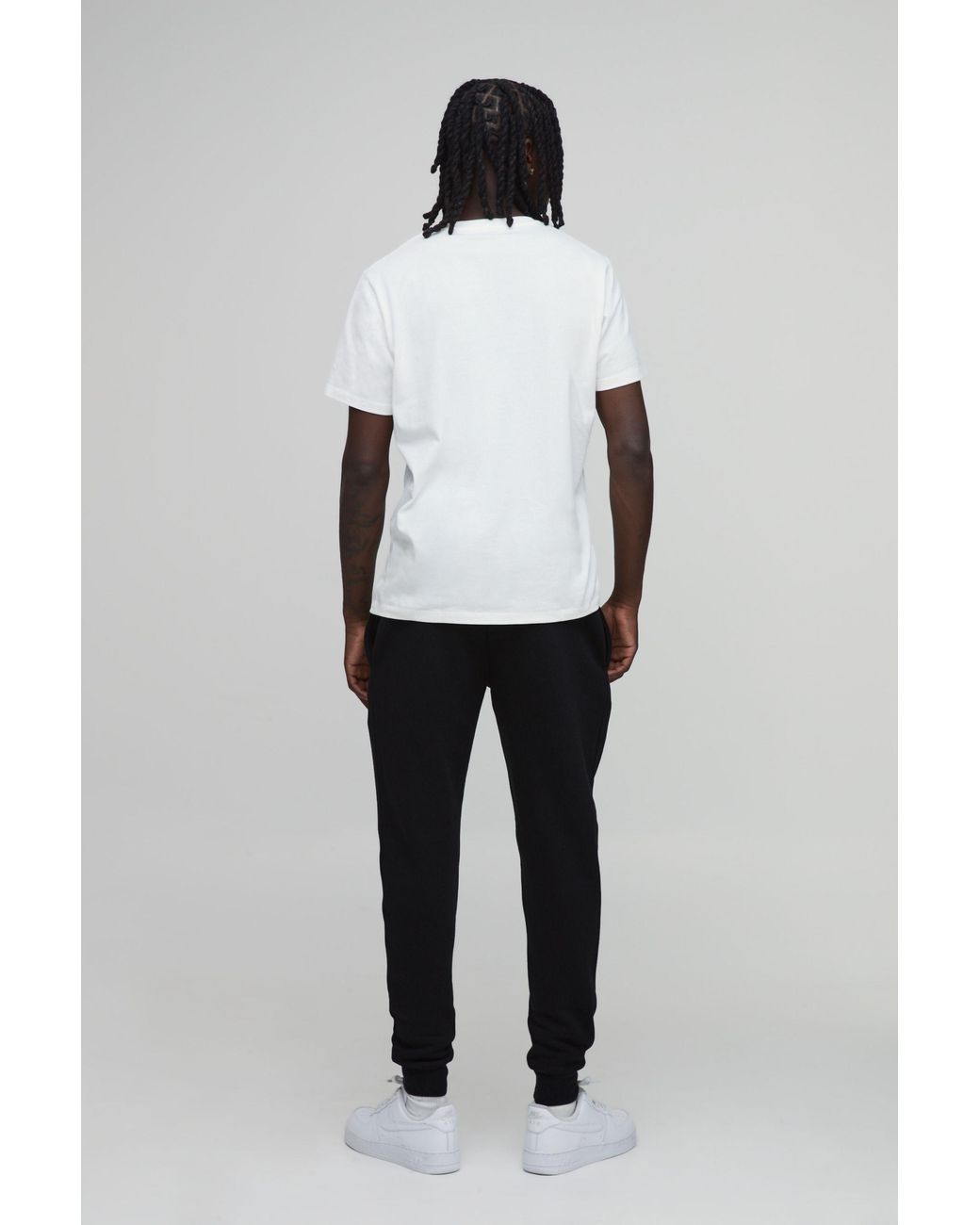 BoohooMAN Black Skinny Fit Essential Jogger for men