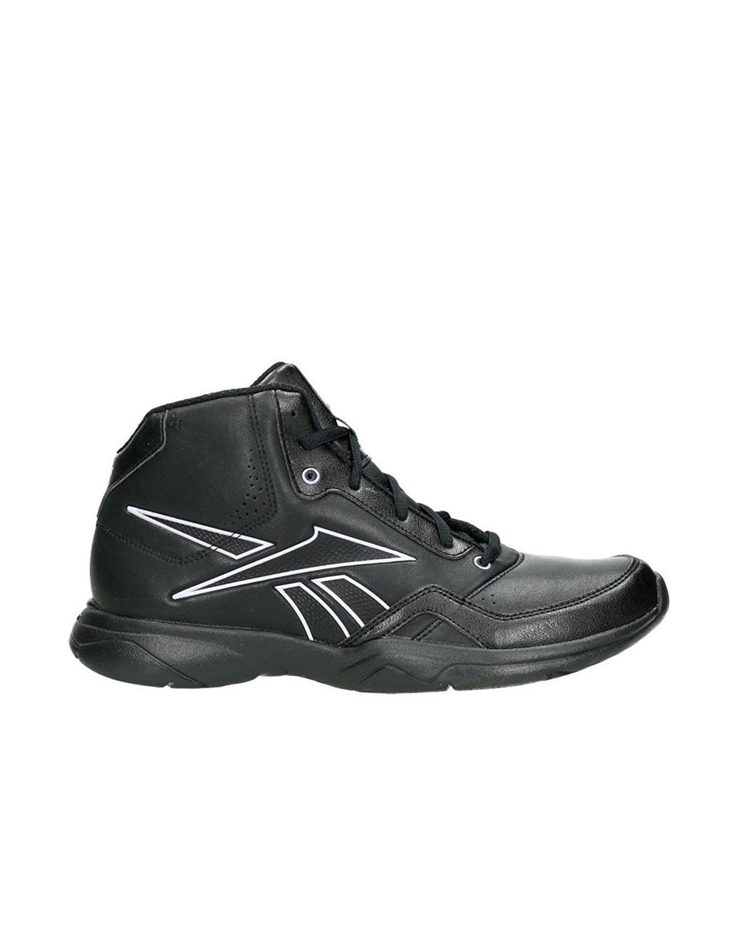 Reebok Black Studio Advance Mid Lace-Up Synthetic Trainers V46919