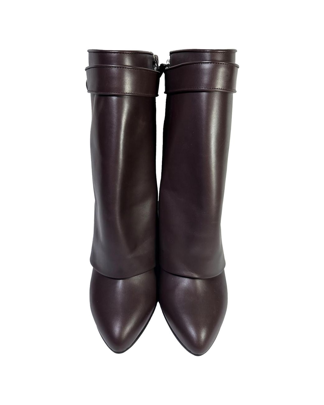 Givenchy Black Shark Lock Wedge Mid-Calf Boots