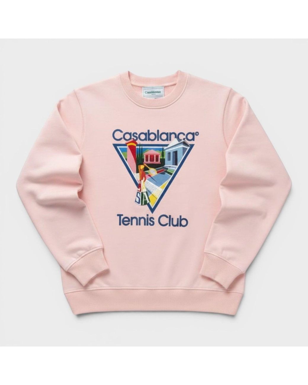 Casablanca Pink Printed Sweatshirt La Joueuse Cotton for men
