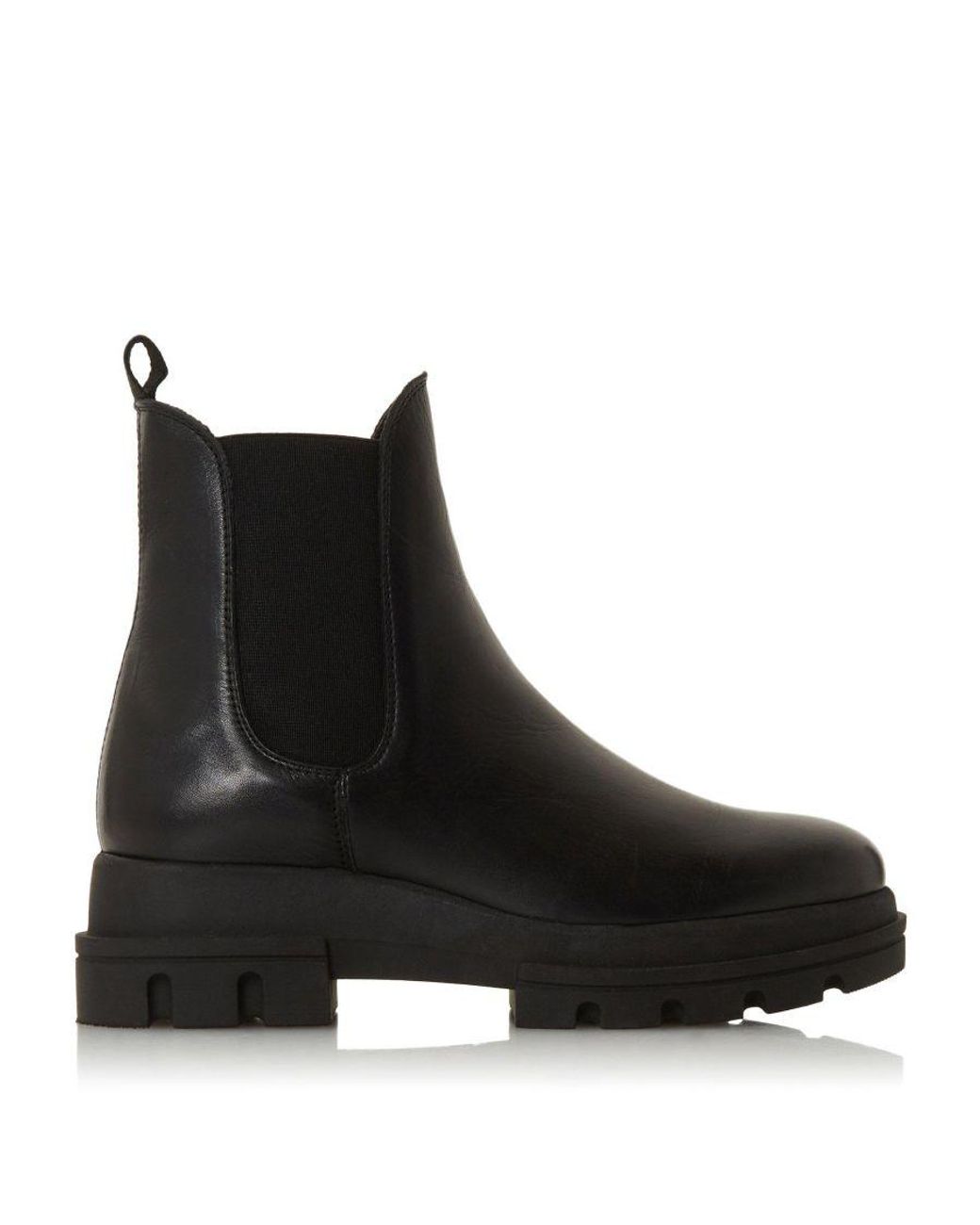 Ladies black cheap chunky boots