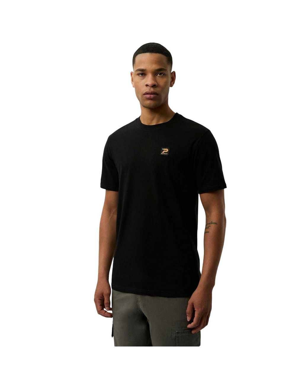 Patrick Black Cambell T-Shirt Cotton for men