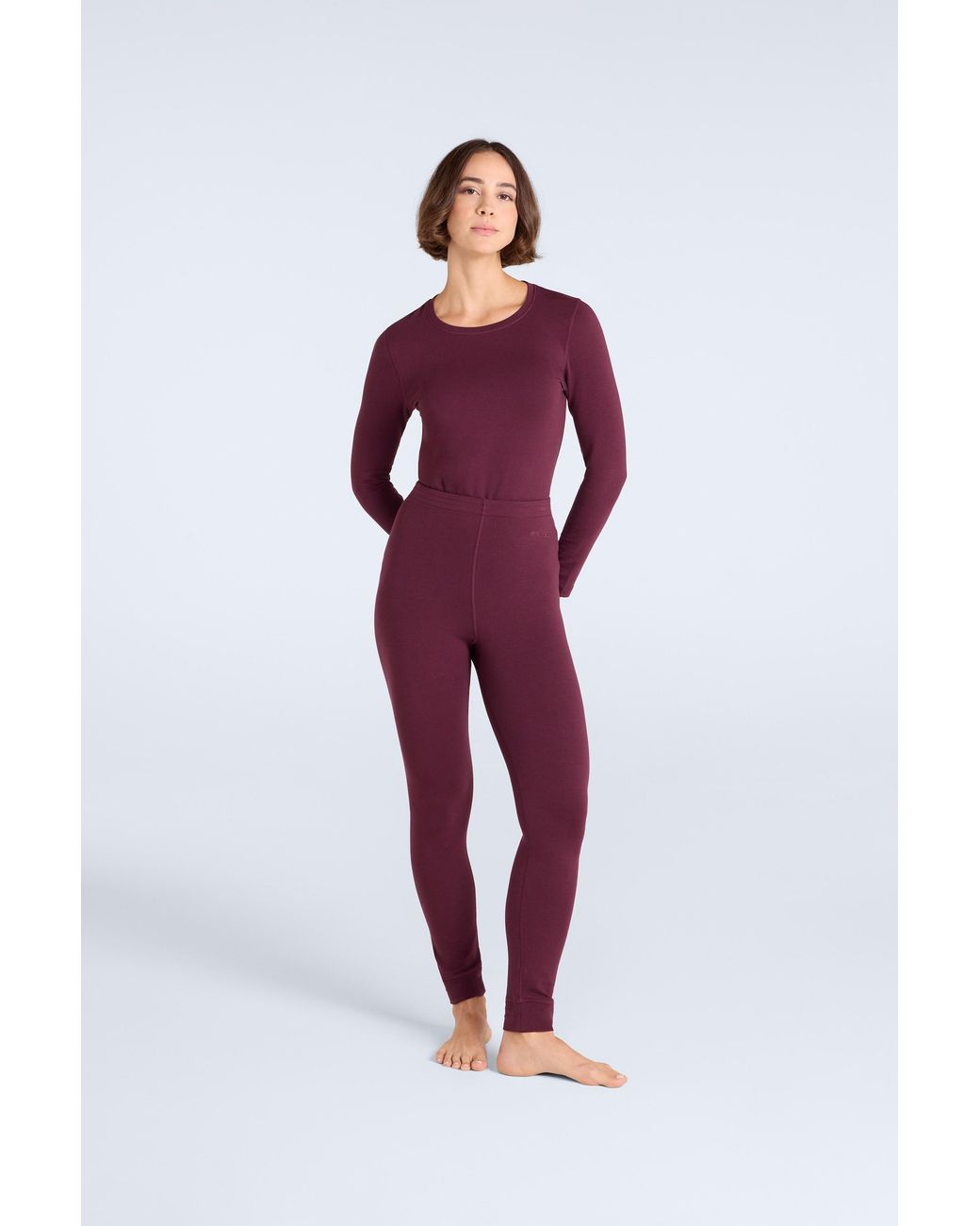 Mountain Warehouse Red 'Blaze' Thermal Leggings Warm Cosy Base Layer Bottoms