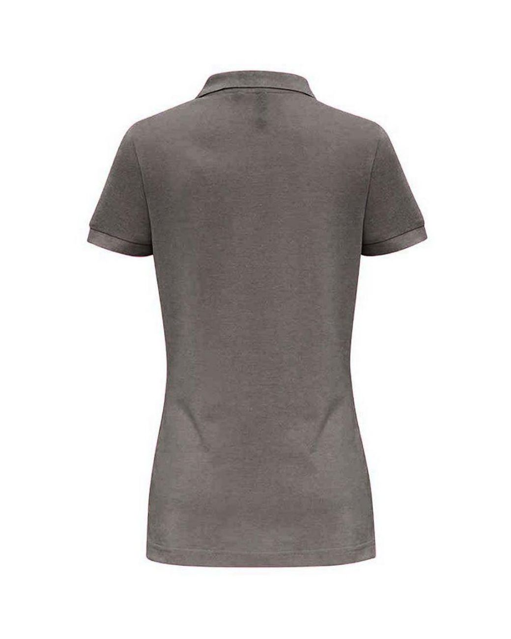 Asquith & Fox Gray Ladies Plain Short Sleeve Polo Shirt