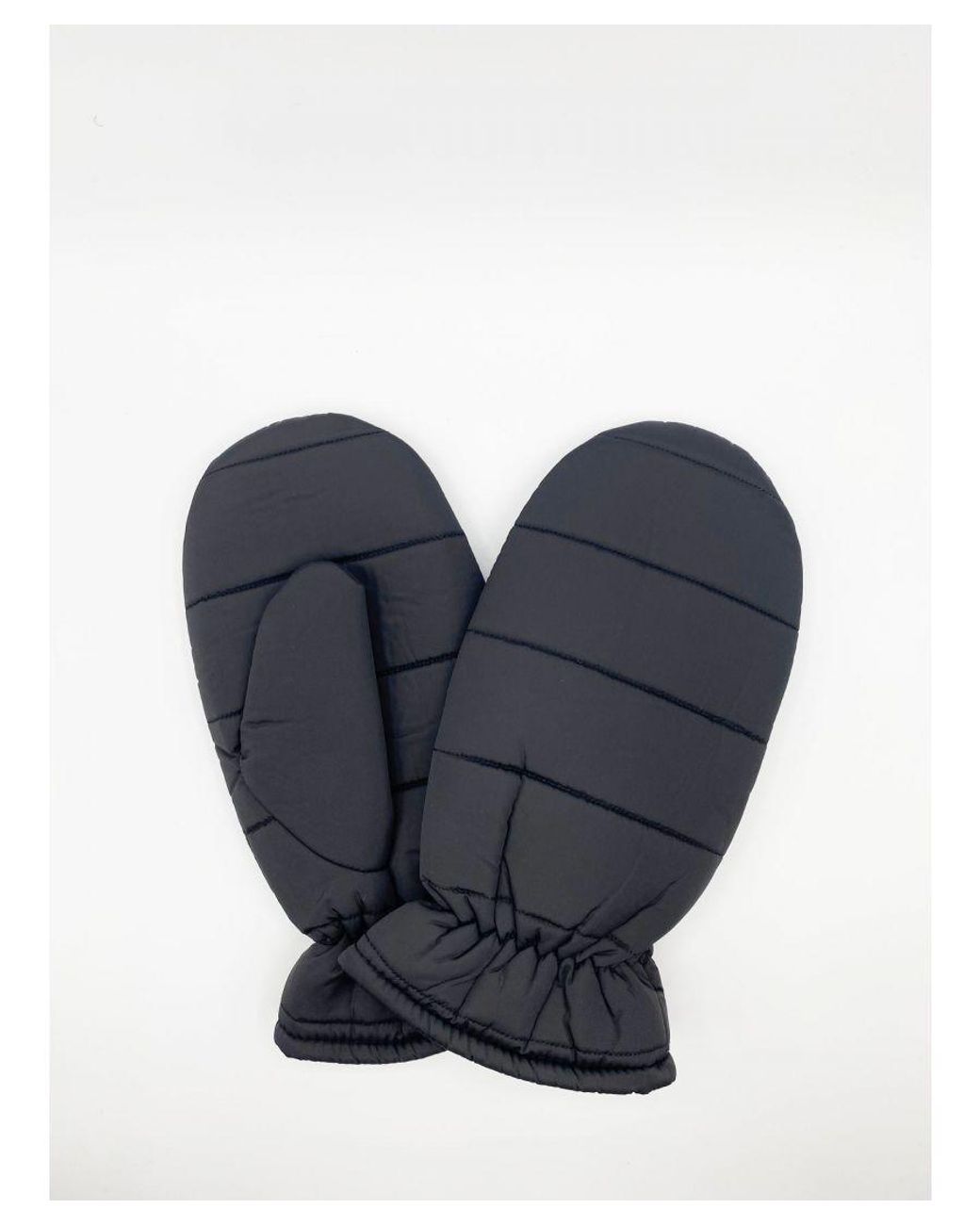 SVNX Blue Quilted Mittens for men