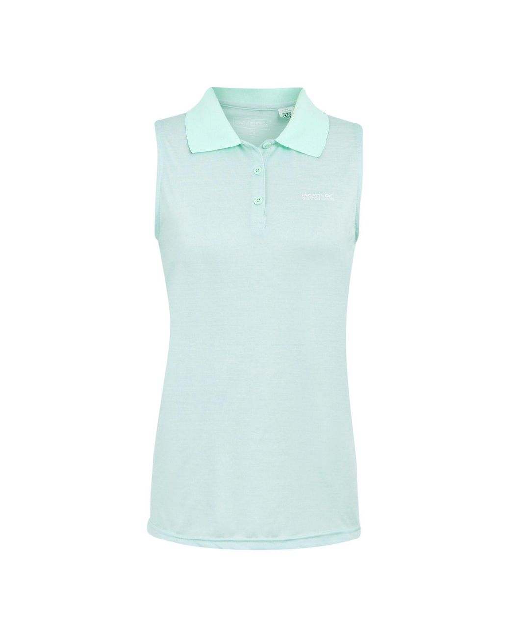 Regatta Blue Ladies Tima Ii Sleeveless Polo Shirt (Icy Morn)