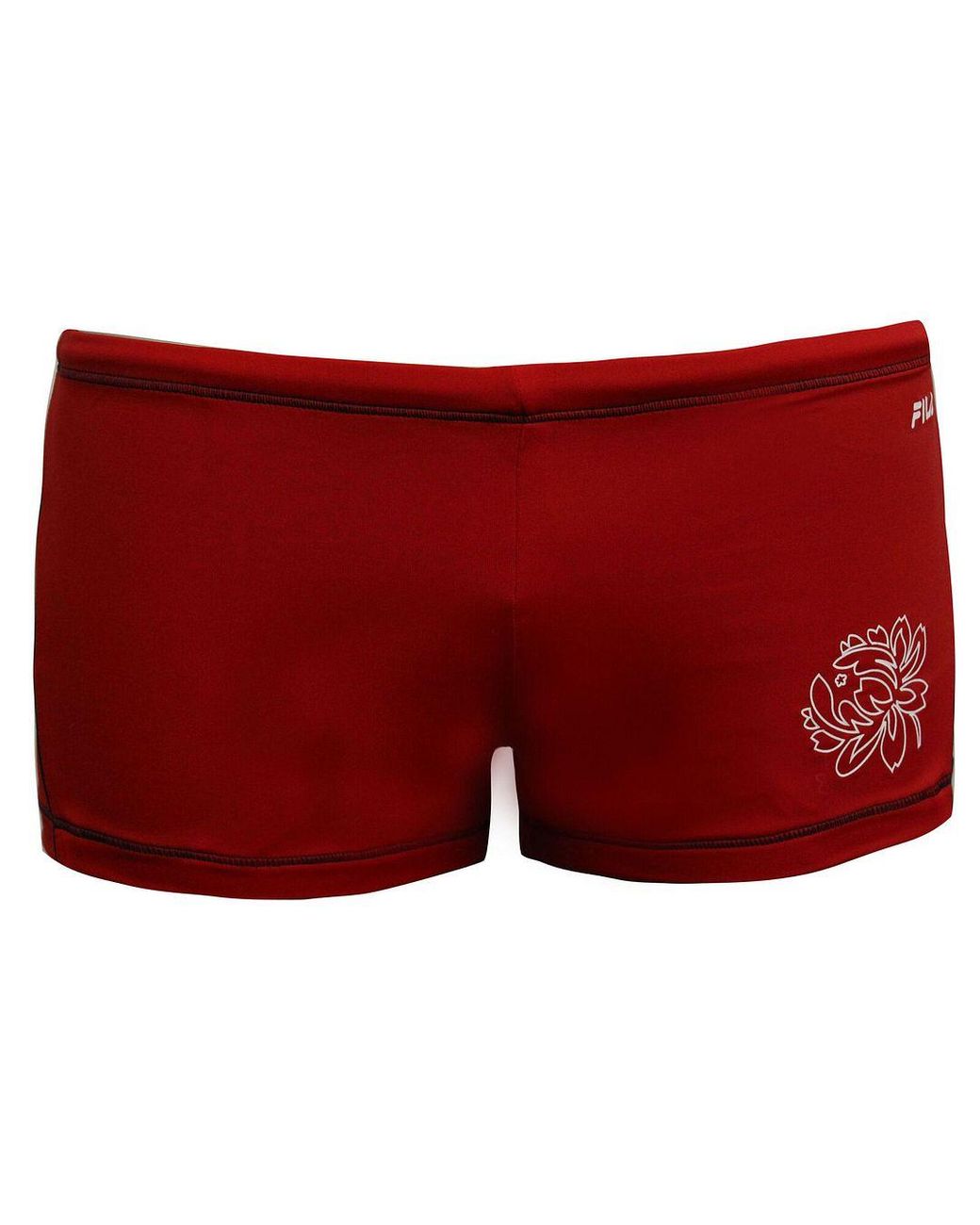 Fila Red Logo Dark Swimming Trunks for men