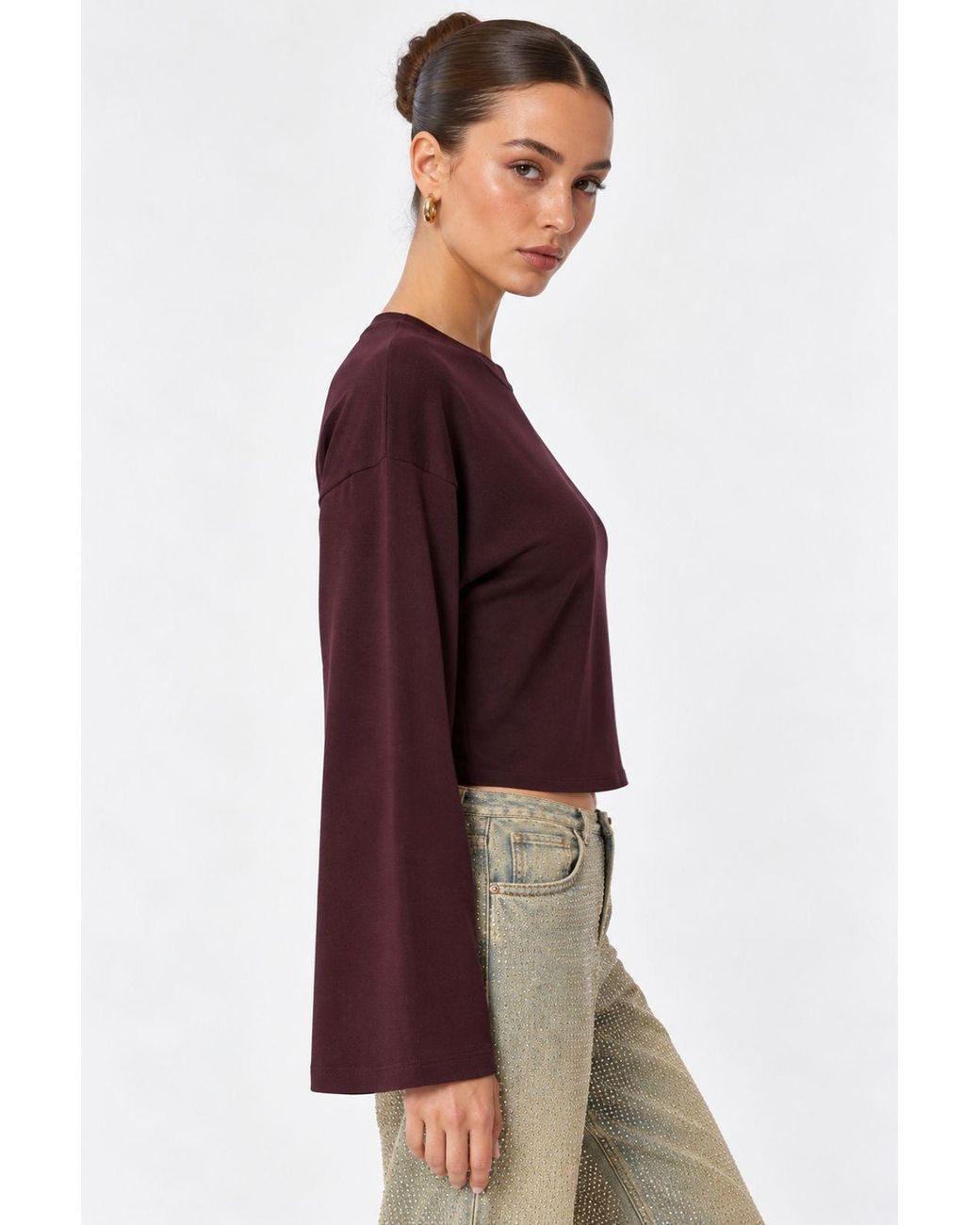 Busem Red Cotton Elastane Blouse