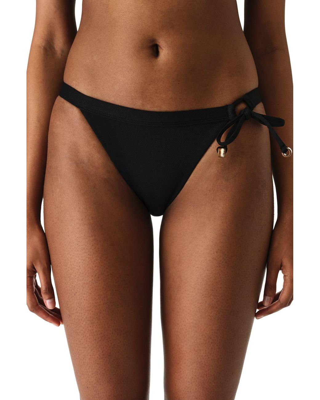 Penti Brown Montana Side Textured Low Waist Bikini Bottom