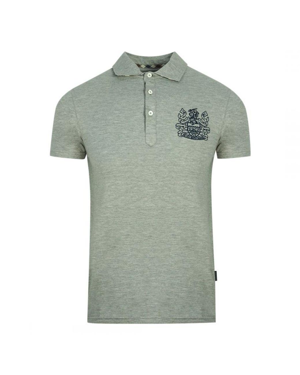 Aquascutum Green Aldis Crest Chest Logo Polo Shirt Cotton for men