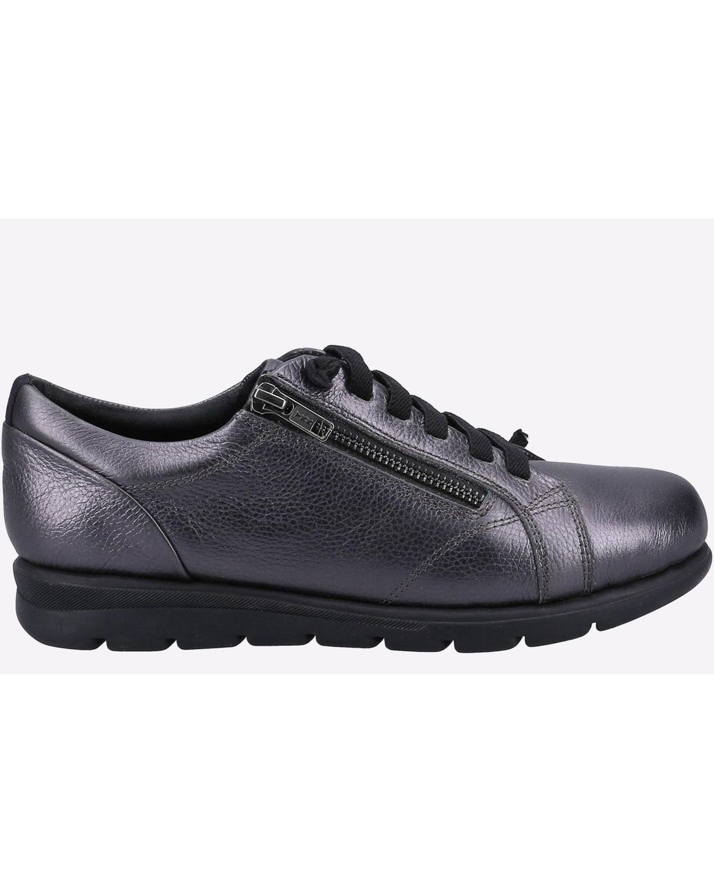 Fleet Foster Black Polperro Memory Foam Shoe