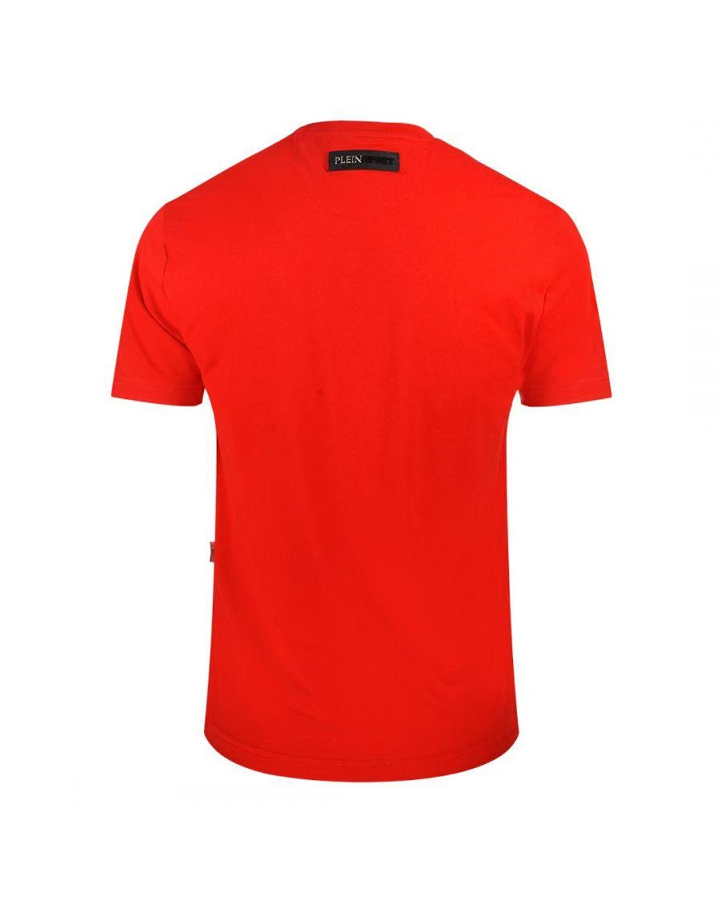 Philipp Plein Red Bold Split Logo T-Shirt Cotton for men